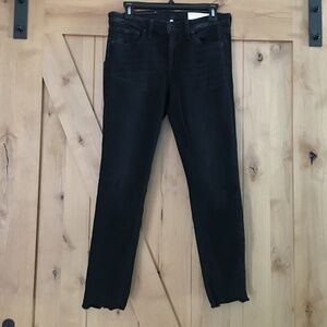 RAG & BONE Mid Rise Ankle Skinny Cate Jeans Black Size 26